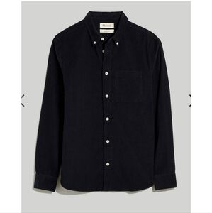 Madewell Men's Corduroy Perfect Fit Shirt Black size XS